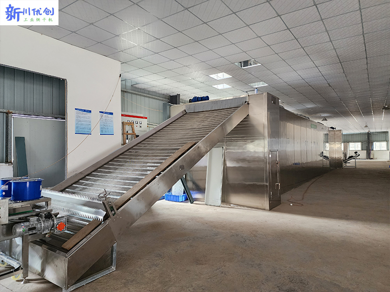 四川客戶訂購我廠一條桑葉烘干加工流水線